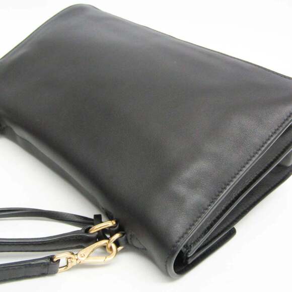 Prada Soft Sound Medium Women's Leather Handbag,Shoulder Bag Black - Picture 5 of 11